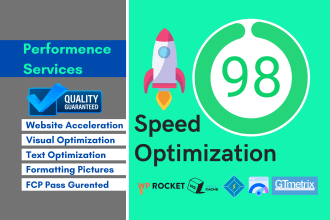 do speed optimization for wordpress website within 48hours