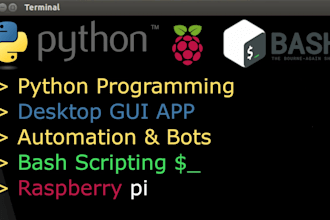 do python,bash programming tasks