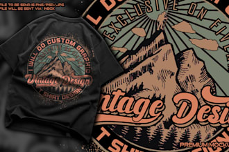 do custom vintage t shirt designs for your clothing brand