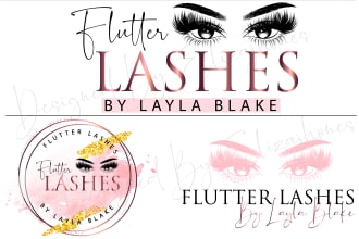 do best makeup, eyelash, hair, beauty and cosmetic logo design
