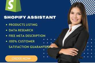 do shopify listing, add and upload products