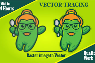 vector tracing image, and redrawing the logo manually