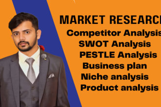 write business, niche, product, market research pestel and swot analysis