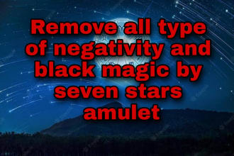 make seven star amulet to solve your problem
