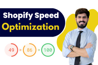 do shopify speed optmization and shopify SEO to increase website speed