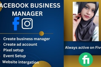 create and set up a new facebook business manager, ad account