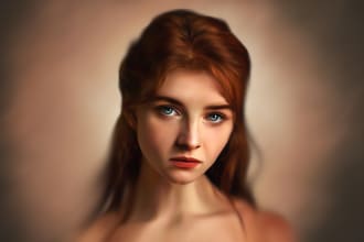 do oil painting and digital portrait painting for your any images