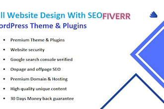 provide full website with domain hosting and fix wordpress issue