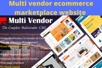 develop multi vendor ecommerce marketplace website like amazon ecommerce website