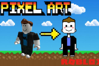 draw your roblox avatar in pixel art