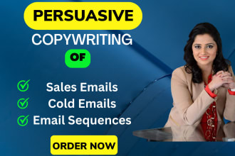copywrite email for sales email sequence and email marketing