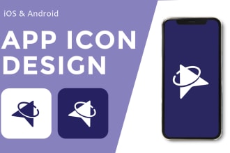 create app icon design for ios ,android and website