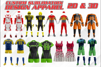 do the 3d realistic uniform mockup or custom mockup