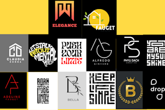 design custom font and typography logo for you