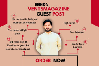 do guest post on ventsmagazine,disruptmagazine with dofollow link