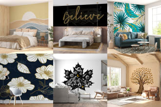 design a custom wallpaper or mural for your place