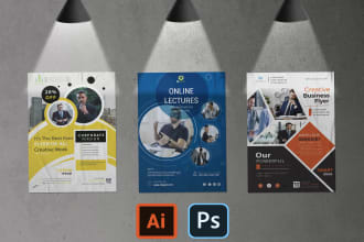 do professional, corporate flyer design, party, gym, food