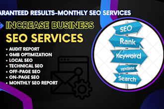 provide monthly SEO services for all type of businesses