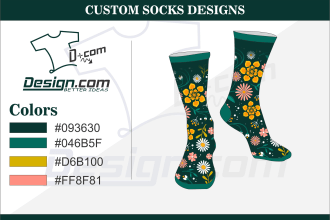 design crew socks, knighted socks for you