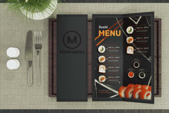 design menu board or digital menu