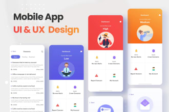 create android ios flutter UI UX design for your business