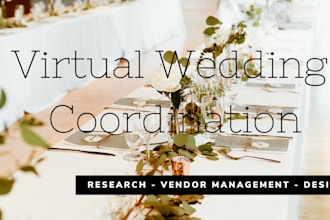 be the best virtual wedding coordinator