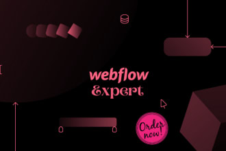 webflow website, design or redesign webflow website, figma to webflow