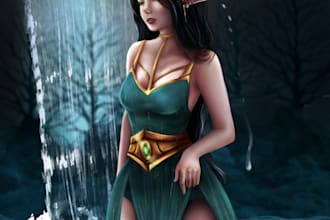 create fantasy illustrations and digital art