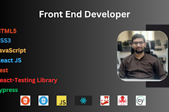 make HTML5, css3, javascript, and react js based responsive web application