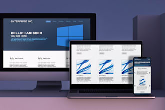 design professional website on photoshop, figma, xd