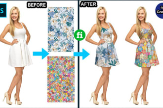 recolor clothes, merchandise mockup, and change pattern
