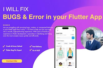 fix flutter bugs and errors in your mobile app
