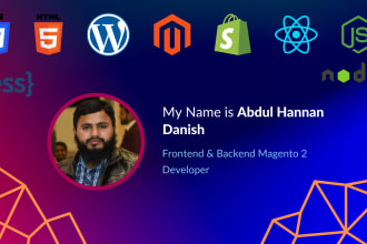 be frontend, backend magento 2 developer and solution provider