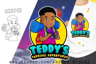 do mascot logo, cartoon character design for business brand