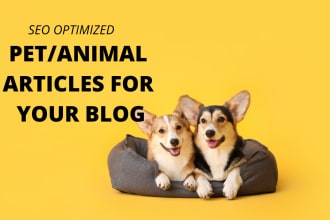 write search engine friendly cat, dog, pet, and animal articles