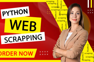 do web scraping, data mining, python web scraper