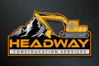 do excavation, real estate, construction and demolition company logo design