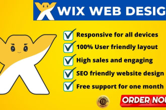 create wix website design, wix blog, wix ecommerce or wix website SEO