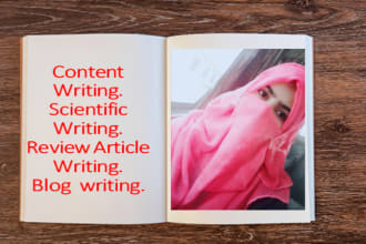do content writing, blog writing, article writing and proofreading