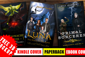 design your fantasy, fiction, sci fi, horror book or ebook cover