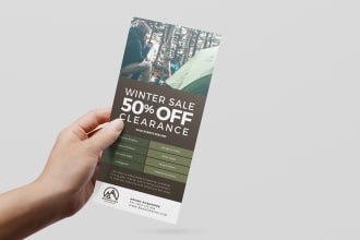 design a rack card, postcard, door hanger, or dl flyer