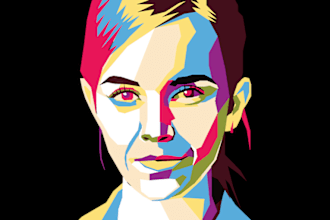 make professional amazing wpap pop portrait artwork