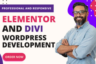 elementor wordpress website divi wordpress website designing