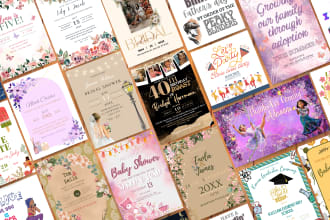 design custom invitation cards and greeting cards