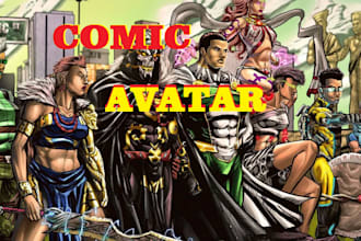 create cartoon avatars, cartoon characters, comic drawing