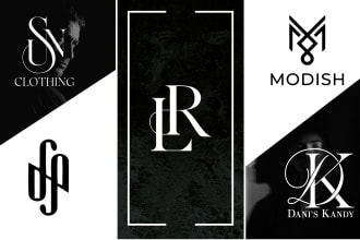 do luxury fashion clothing and initial letter monogram logo