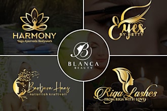 design eyelashes beauty skincare spa and cosmetic logo