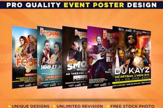 design attractive poster event, banner, flyer