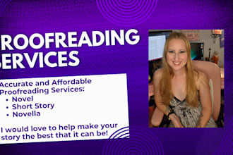 proofread your book, short story or novella