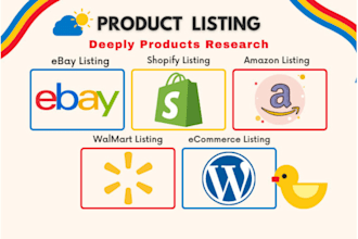 do amazon listing , walmart to ebay listing, ebay hunting
